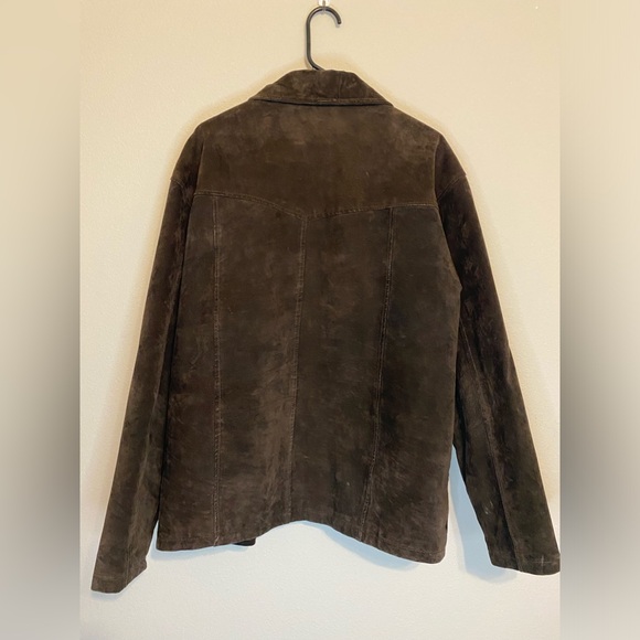 Rare Vintage Red Ranch 100% Genuine Leather Jacket Large Men’s Zip Up Pre owned - Picture 6 of 10